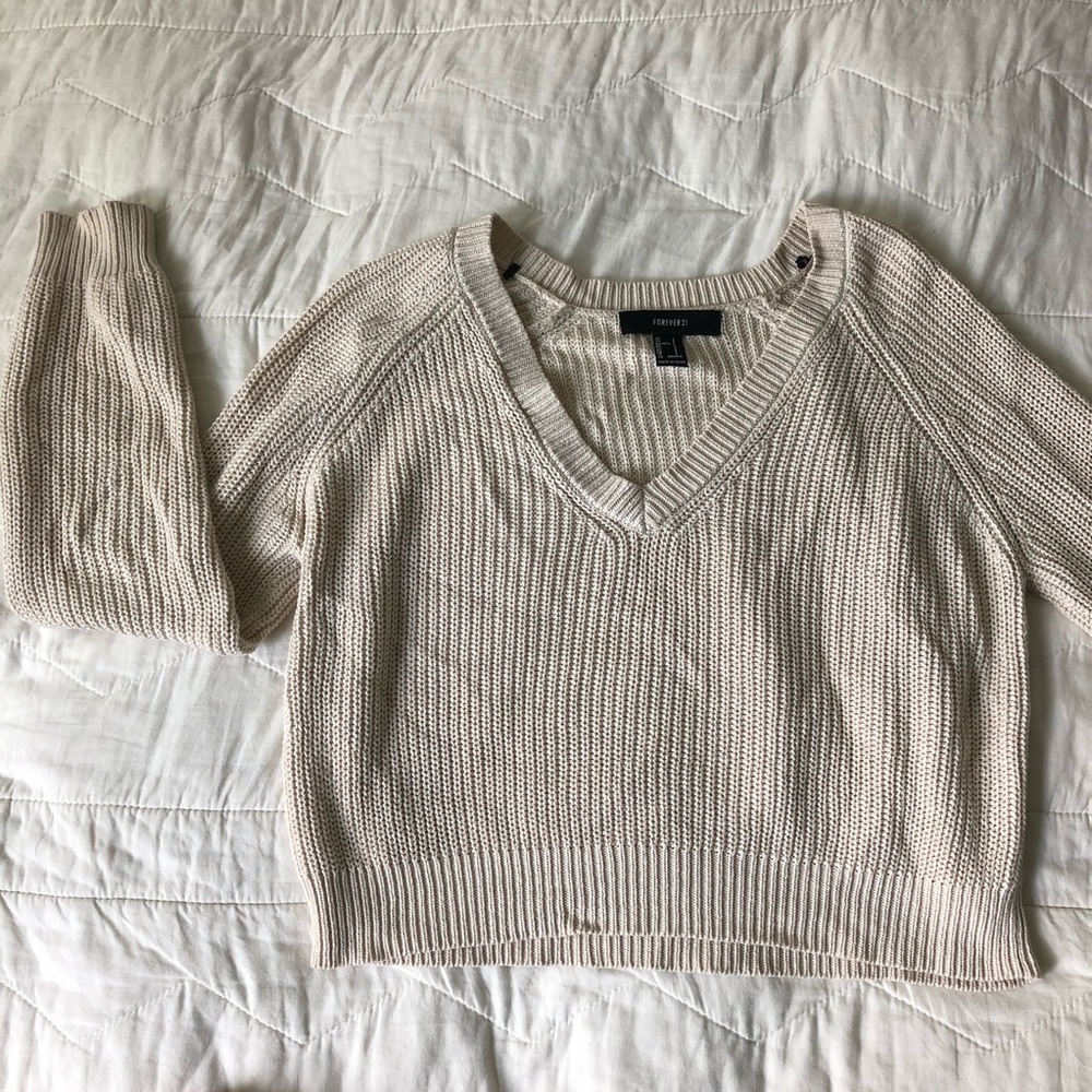 Knitted Cropped Sweater. | Forever 21